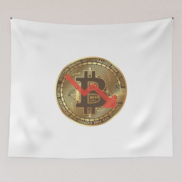 Item preview, BITCOIN PRICE FALLS designed and sold by ThoughtlessDude.