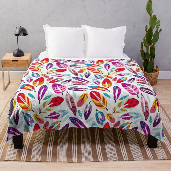 Item preview, Feathers Pattern, Feathers Pattern in Beautiful Colors, Ornamental Feathers designed and sold by graphic-genie.