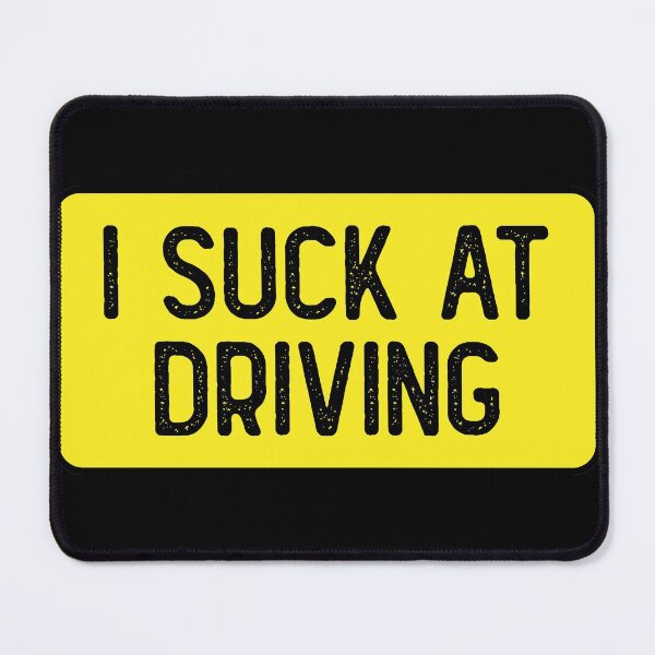 Item preview, I Suck At Driving Funny Bumper designed and sold by Sour Soul.