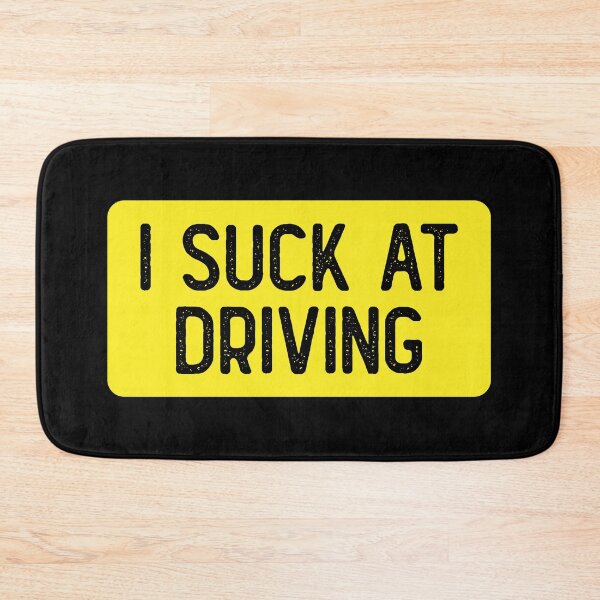 Item preview, I Suck At Driving Funny Bumper designed and sold by Sour Soul.