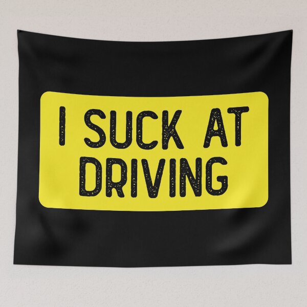 Item preview, I Suck At Driving Funny Bumper designed and sold by Sour Soul.