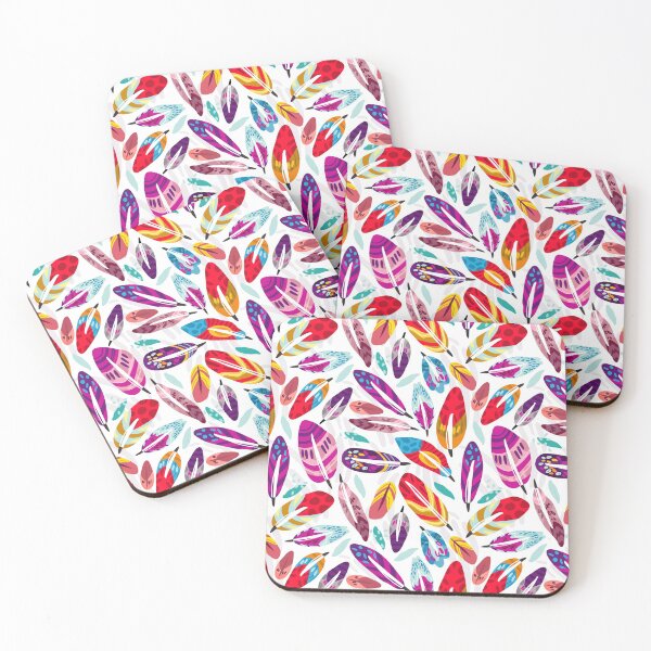 Item preview, Feathers Pattern, Feathers Pattern in Beautiful Colors, Ornamental Feathers designed and sold by graphic-genie.