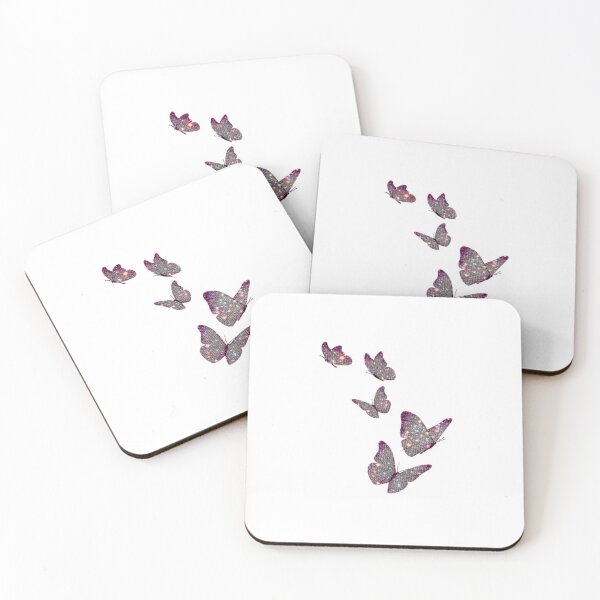Item preview, pink glitter butteflies designed and sold by prettywhitegirl.