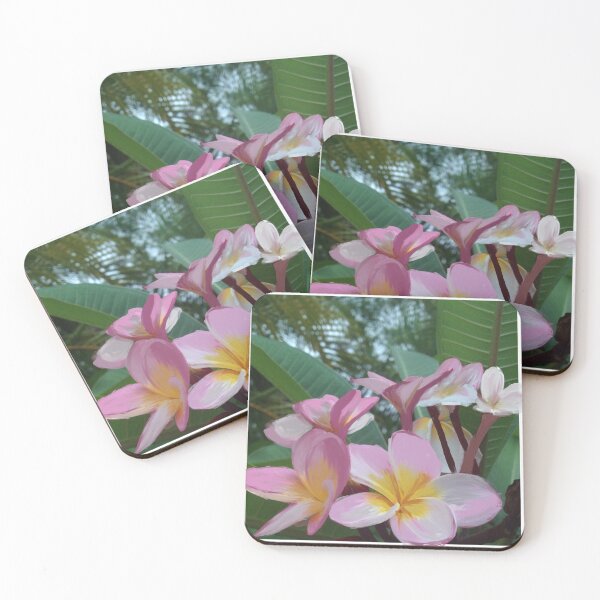 Item preview, Frangipani Mixed Media Painting Photo designed and sold by Drawn By Hand Designs.