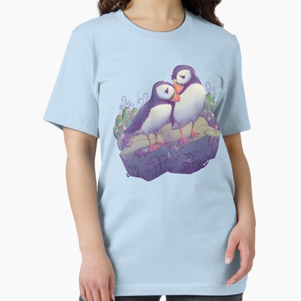 Puffins Nuzzling Affectionately Essential T-Shirt