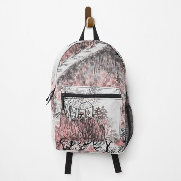 Item preview, Pink Retro Chinese Traditional Landscape Mountains - Chinese Traditional Landscape designed and sold by lodarohit.