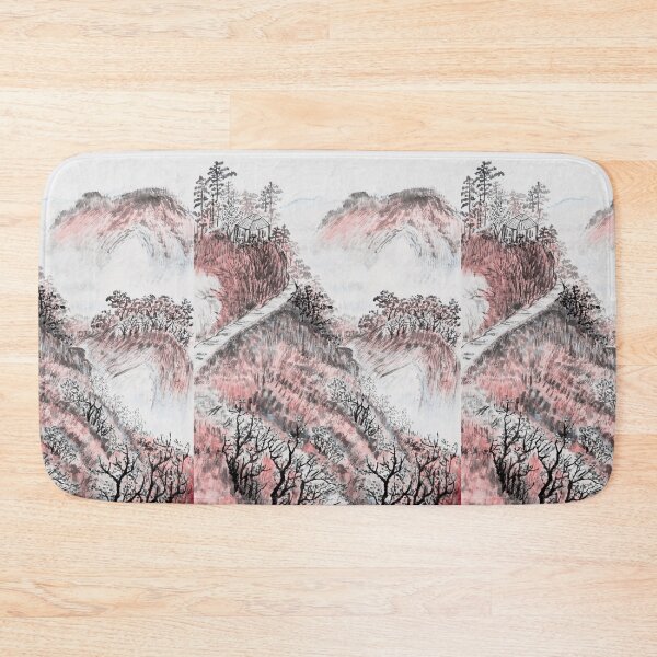 Item preview, Pink Retro Chinese Traditional Landscape Mountains - Chinese Traditional Landscape designed and sold by lodarohit.