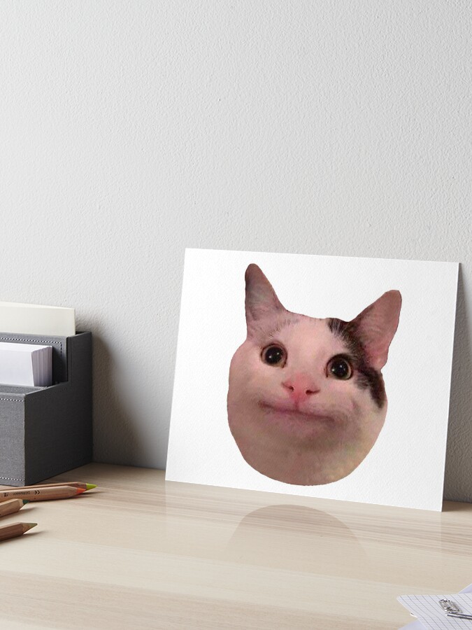 Meme cat funny face | Art Board Print