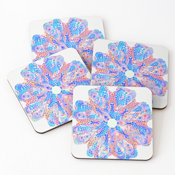 Item preview, Kaleidoscope flower in Blue designed and sold by ninasilver.