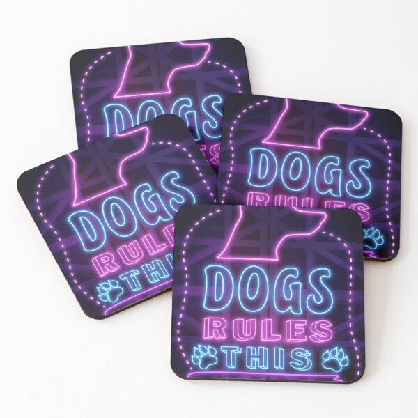 Item preview, Dogs rule this House  Neon Art sign designed and sold by Vectorheroes.