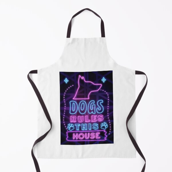 Item preview, Dogs rule this House Neon Art sign designed and sold by Vectorheroes.