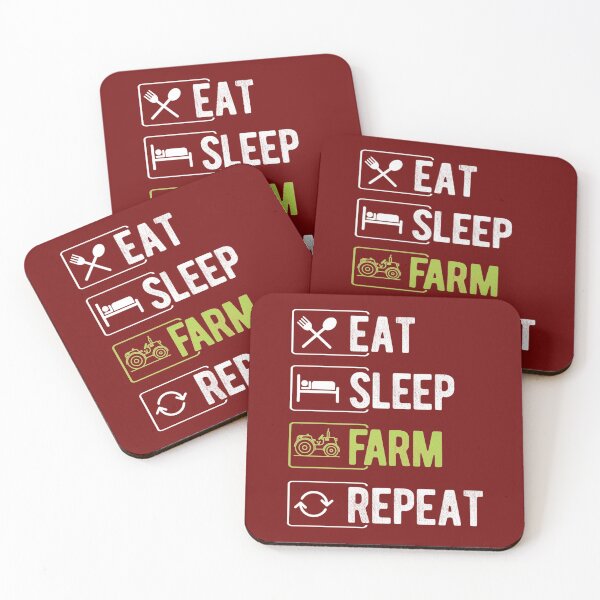 Item preview, Eat Sleep Farm Repeat   designed and sold by yotsubanoclover.