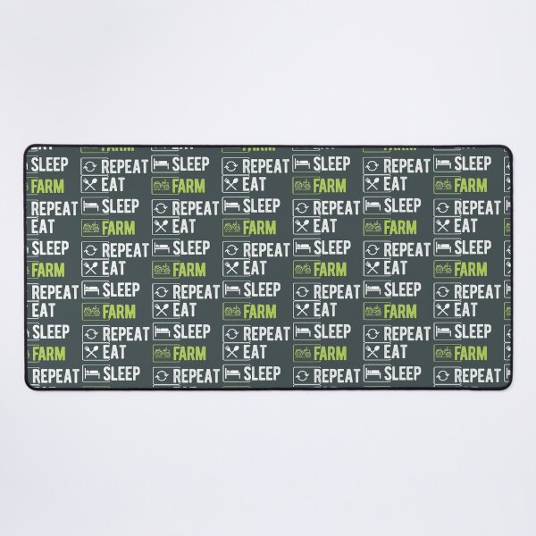 Item preview, Eat Sleep Farm Repeat designed and sold by yotsubanoclover.