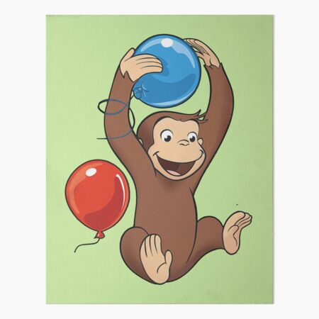 Curious George  Art Board Print for Sale by VeumJoelle