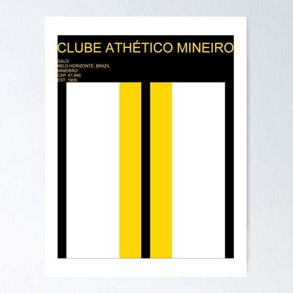 Item preview, Clube Athletico Mineiro Geometric Minimal Design designed and sold by ShopBensNook.