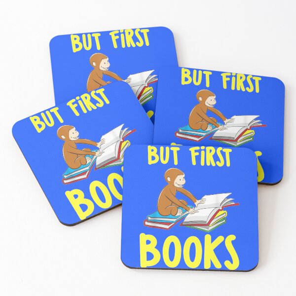 Item preview, Curious George Reading But First Books   designed and sold by VeumJoelle.