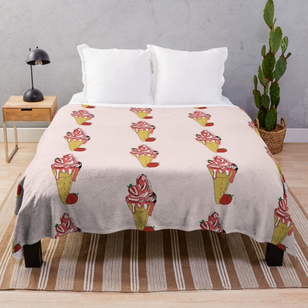 Item preview, "Summery Bliss: Savor the Sweetness with Our Irresistible Strawberry Ice Cream Delight!" designed and sold by Avaaxa.