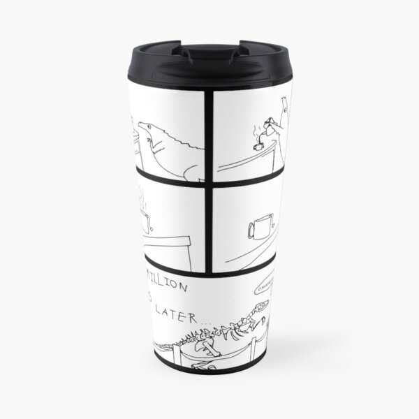 Dinosaur forgets tea Travel Coffee Mug