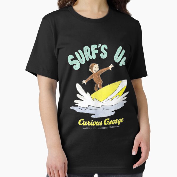 Item preview, Curious George Surfs Up Surfing Portrait  Long Sleeve  designed and sold by VeumJoelle.