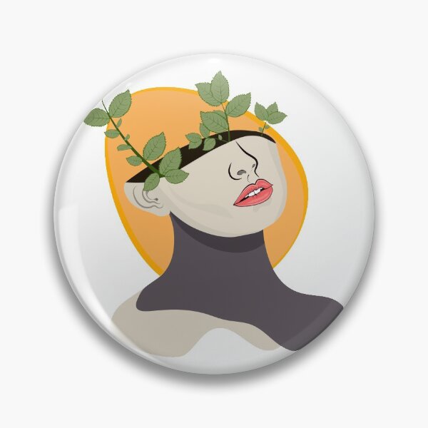 Item preview, Beautiful female face with green leaves of plant on pastel yellow background. Copy space for ad, text. Modern design. Conceptual, contemporary bright artcollage. designed and sold by KARTICK DUTTA.