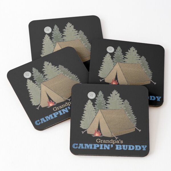 Item preview, Fabric Styled Campsite Grandpa's Camping Buddy designed and sold by Michele Engling.