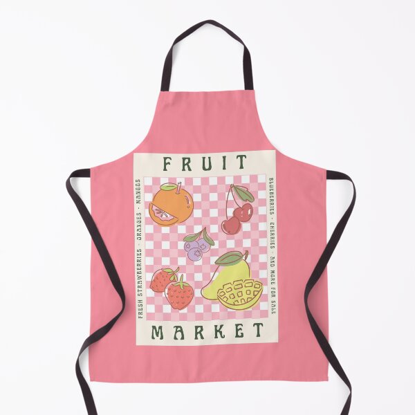 Item preview, Fruit Market Pink Gingham Picnic  designed and sold by DesignStory.