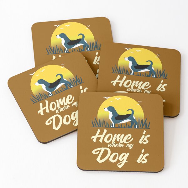 Item preview, Home is where the dog is designed and sold by LidaRayArt.