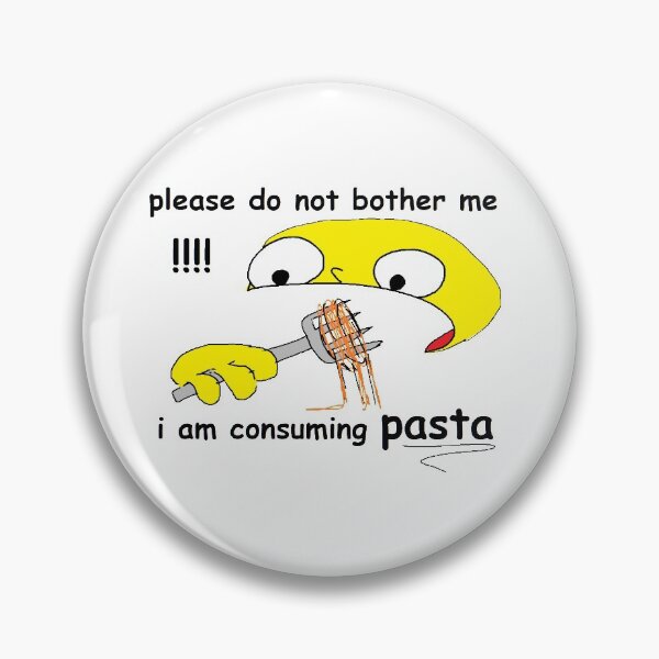 Item preview, please do not bother me !!!! i am consuming pasta (MSPAINT design) designed and sold by keysmashing.