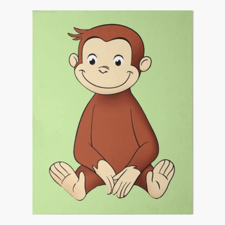 Vintage 1993 Curious George Wall Art CPM105 fashion LITHO framed