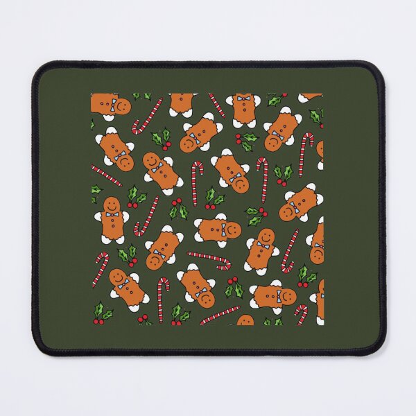 Item preview, Gingerbread Men and Candy Canes _ Holly _ Christmas Pattern designed and sold by VeumJoelle.