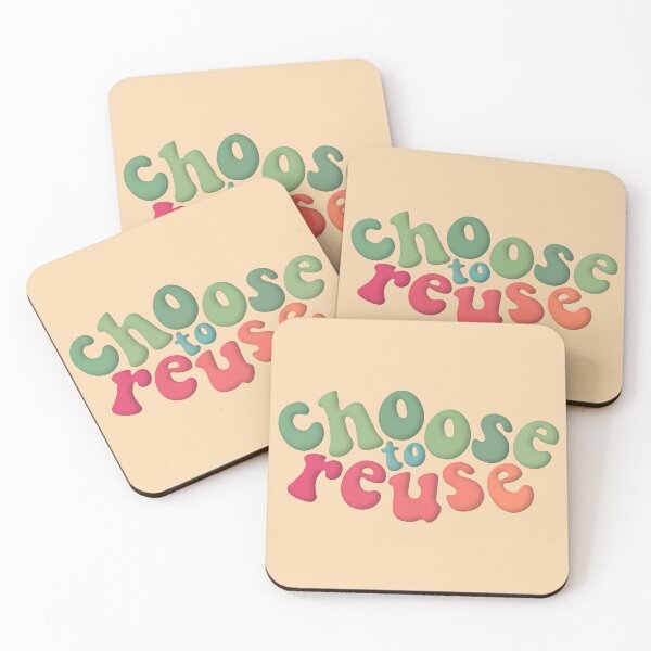 Item preview, Environmental Advocacy Choose To Reuse Green Pink designed and sold by cashewdays.