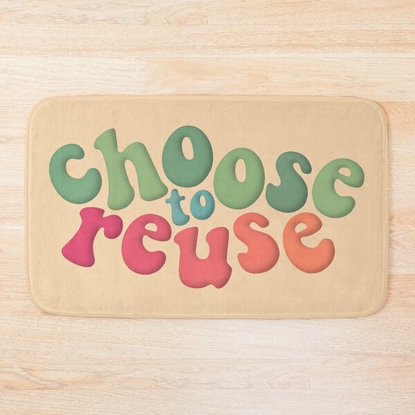 Item preview, Environmental Advocacy Choose To Reuse Green Pink designed and sold by cashewdays.
