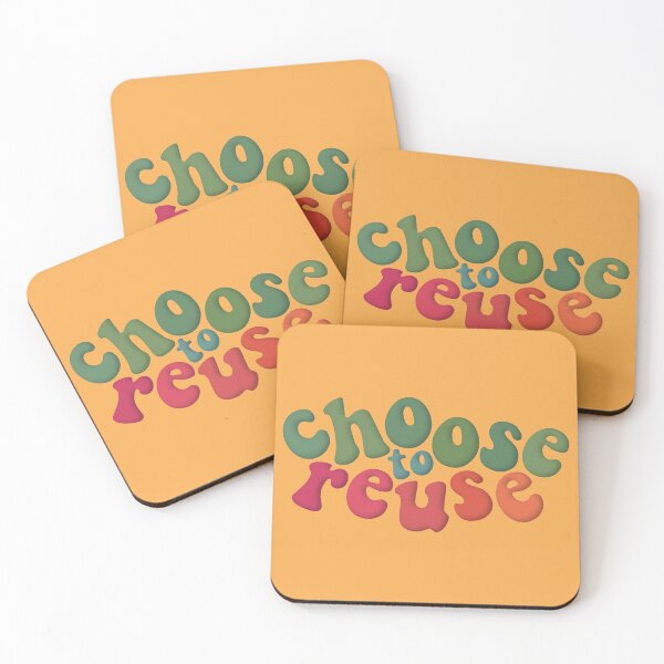 Item preview, Environmental Advocacy Choose To Reuse Dark Green Pink designed and sold by cashewdays.