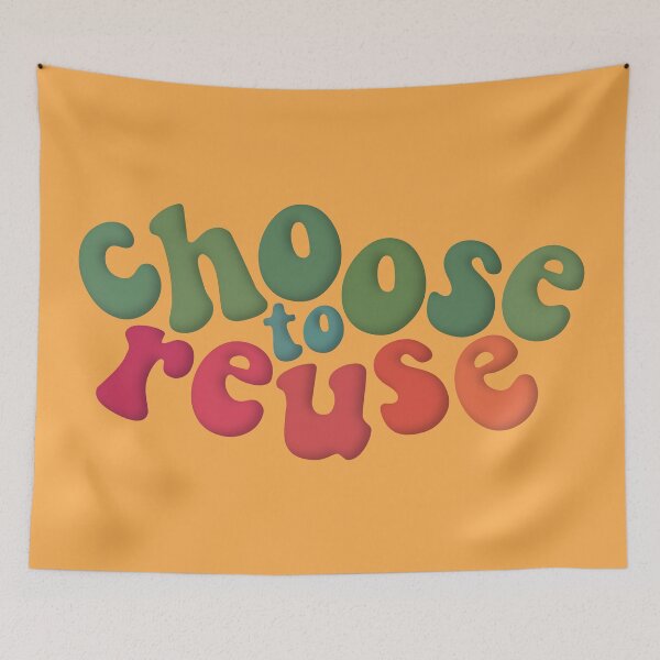 Item preview, Environmental Advocacy Choose To Reuse Dark Green Pink designed and sold by cashewdays.