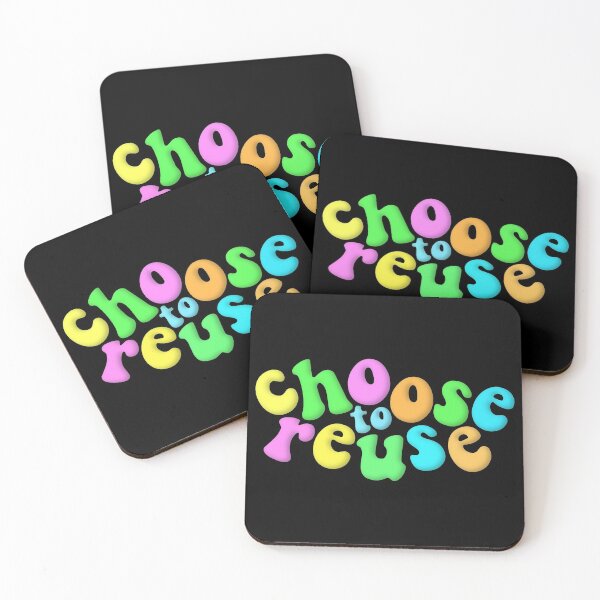 Item preview, Environmental Advocacy Choose To Reuse Neon Multicolour designed and sold by cashewdays.