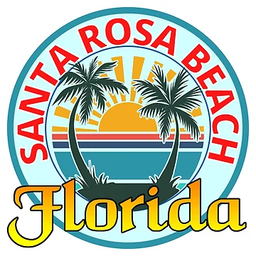 Artwork thumbnail, Santa Rosa Beach Florida Beach Sticker by RGRamsey