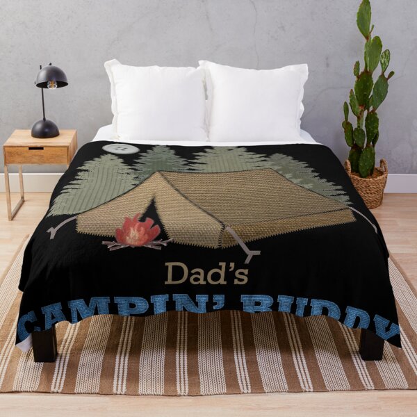 Item preview, Fabric Styled Campsite Dad's Camping Buddy designed and sold by Michele Engling.