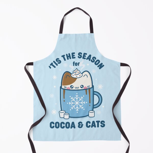 Item preview, Tis the Season for Cocoa and Cats - Hot Chocolate Kawaii Christmas Cat designed and sold by KittyCotton.