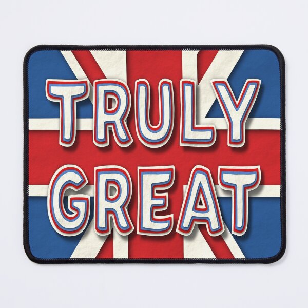 Item preview, Truly Great - 3D Paper Cutout Effect UK Flag Poster designed and sold by Wizzles Emporium.