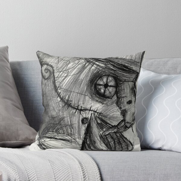 Aperçu de l'œuvre zombie mort-vivant gothique oiseau cyborg monstre machanical créature dessin caractéristique créée et vendue par Followthedon.