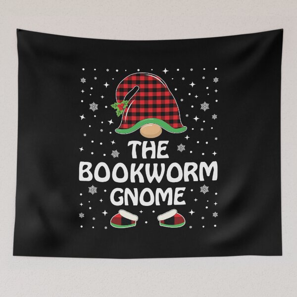 Item preview, The Bookworm Gnome Shirt, Buffalo Plaid Shirt, Gnome Christmas Shirt, Funny Gnome Shirt, Christmas Gnome Shirt designed and sold by aymob.