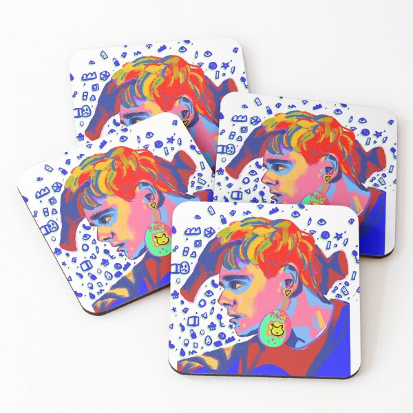 Item preview, awsten knight rainbow tamagotchi portrait designed and sold by mol842.