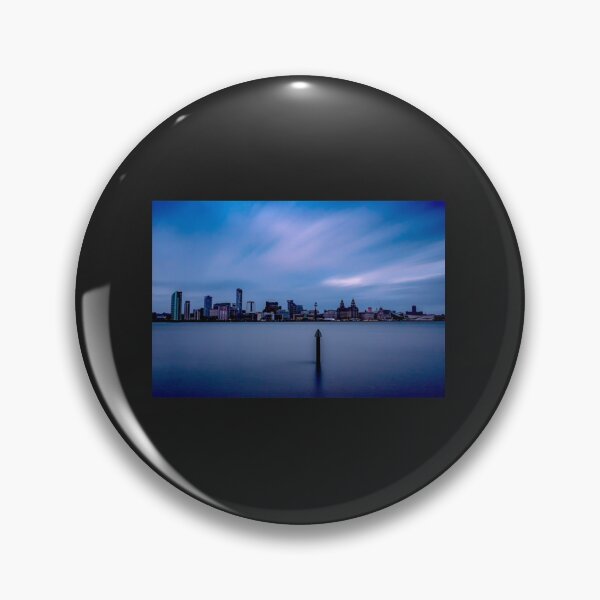 Item preview, Liverpool waterfront in blue hour Premium  designed and sold by RMSTitanicShop.