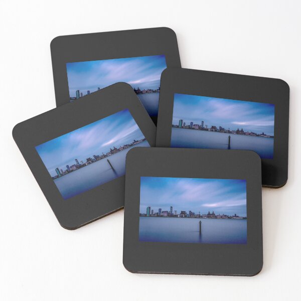 Item preview, Liverpool waterfront in blue hour Premium  designed and sold by RMSTitanicShop.