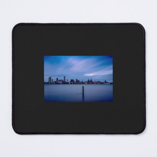 Item preview, Liverpool waterfront in blue hour Premium designed and sold by RMSTitanicShop.