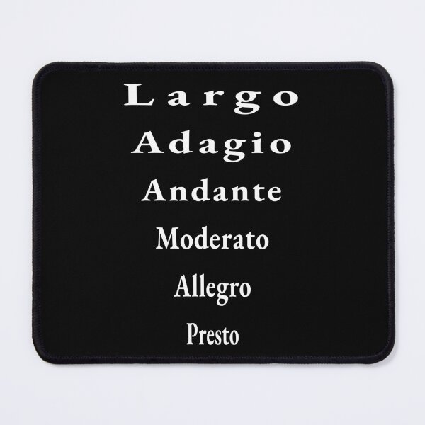 Item preview, Music Tempo (white text) designed and sold by ThingsForFun.