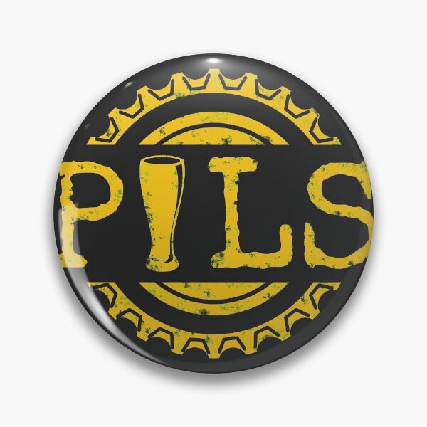 Item preview, Pils (Pilsner) Word and Beer Bottle Cap (Yellow) designed and sold by DKdesigns27.
