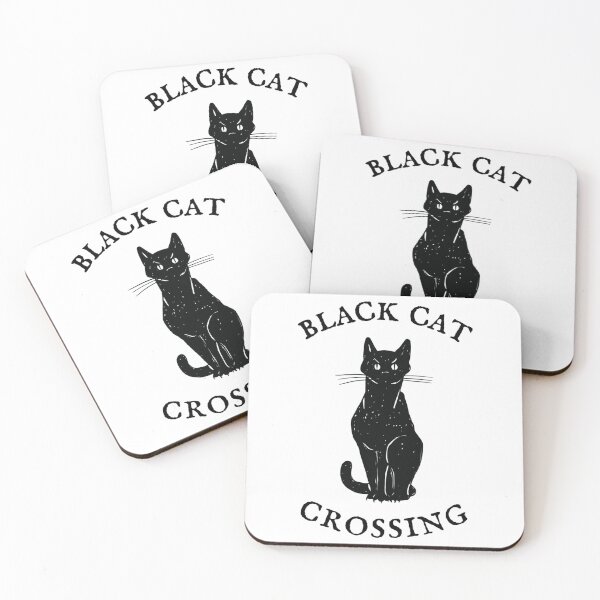 Item preview, Vintage Cat Crossing Funny Halloween Cat Lover_s Tee   designed and sold by DoYouLikeShop.