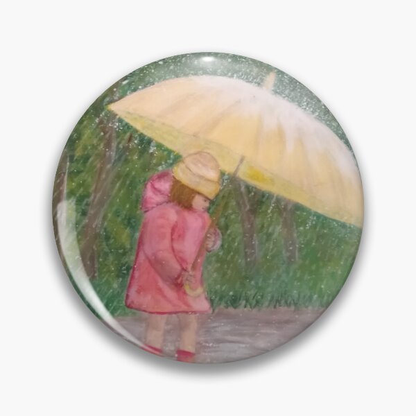 Item preview, Girl walking in the rain and having fun with the water puddles designed and sold by Daranem.