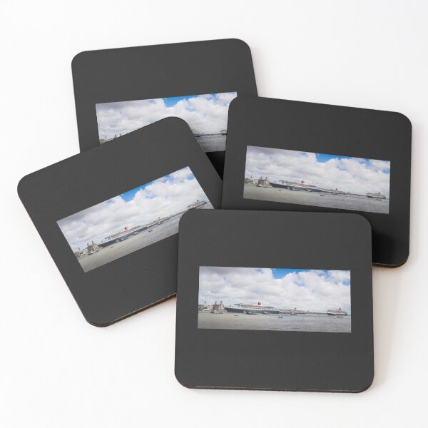 Item preview, Queen Mary 2 leaving the Cunard 175 celebration Long  designed and sold by RMSTitanicShop.